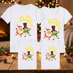 Offres de Noël : T-shirts pour hommes élégants à séchage rapide, thème de Noël imprimé, tricot léger 100% polyester, vente en gros - Product Image 3