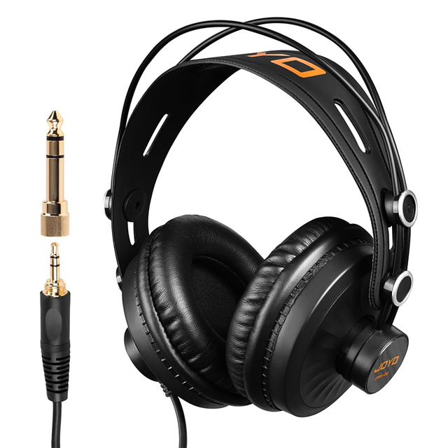 JOYO JMH-02 Studio Monitoring Headphones Noise Cancelling Earphones for Recording Compatible Guitar Mixer Amplifier Podcast DJ