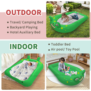Camas divertidas y coloridas con forma de animal para niños, colchones de aire para niños, cama inflable ecológica para niños - Product Image 4