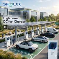 SHOOLEX Nuevo Cargador Rápido para Vehículos Eléctricos de 60-240kW CC con Doble Conector, Compatible con GBT/CCS1/CCS2, 96% de Eficiencia, Diseño Modular