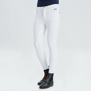 Vêtements pour hommes OEM pantalons équestres respirants à haute élasticité équipement pour chevaux entièrement en silicone résistant à l'usure - Product Image 4