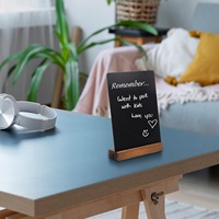 Mini tableau noir en bois pour affichage de menu, écriture manuscrite DIY, pour restaurant, banquet, stand ou panneau d'affichage de messages