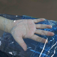 Film TPU bleu transparent, super élastique, doux au toucher, imperméable, recyclable, écologique, biodégradable, de haute qualité