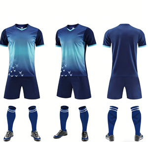 Maglia da Calcio di Alta Qualità 100% Poliestere Traspirante Comoda ad Asciugatura Rapida con Scollo a V Manica Corta Unisex per Adulti - Product Image 4