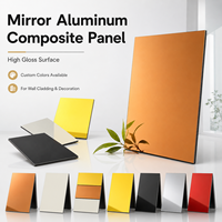 4mm ACP Panel 1220x2440mm PVDF Kaplamalı Dış Cephe Kaplaması Ayna Renkli