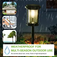 Vertak Extérieur Led Solaire Lumières Étanche Paysage Éclairage Voie Pelouse Décorer Solaire Jardin Lumières