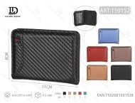 Card Slot <b>Small</b> <b>Wallet</b> Pu Material Fold Closure Unisex Minimalist Style - Product Image 1