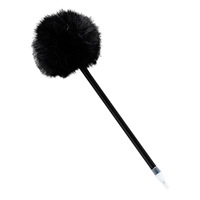 Stylo à bille créatif en forme de dessin animé, avec boule de fourrure mignonne, pour étudiants, papeterie amusante, vente en gros, en plastique