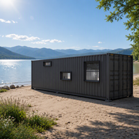 Maison conteneur préfabriquée moderne de 20 pieds pour l'habitation en extérieur, logement d'invités moderne et hébergement de jardin