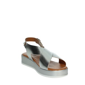 Ariel sandali 199 estivi con soletta in PVC leggera chiusura con lacci Anti-scivoloso stampa Color argento alla moda - Product Image 5