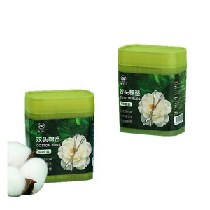 [Xin Zhangmen] Hisopos de algodón multifuncionales de doble punta al por mayor, 100 hisopos/caja, hisopos de algodón estériles para limpieza de oídos - Product Image 1
