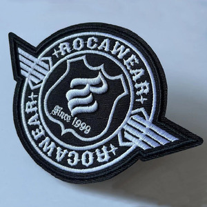 Euroview Custom Embroidery Patch Jtxs <b>Black</b> <b>Cloth</b> Self Adhesive For Clothing - Product Image 3