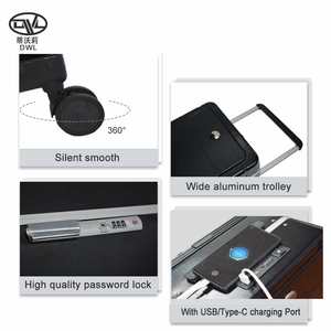 יוקרה רב תפקודי לשאת על מזוודה עם מסגרת למחשב אלומיניום מחשב נייד עגלה - Product Image 6