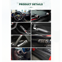 Kit de garnitures intérieures en fibre de carbone sèche style OEM, accessoires de décoration intérieure pour Ferrari 812, accessoires de voiture