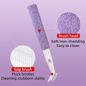Washable Microfiber Air Conditioner Cleaning Brush Plastic <b>Gap</b> Dust Removal Tool Removable Pad for Fridge Lint Cleaner - Product Image 5