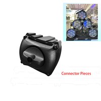 Luz LED Inteligente IP65 para Escenarios Exteriores, Luz DJ para Bodas, 7*20W RGBW/RGBWA/RGBWA+UV, Resistente al Agua, con Conectores