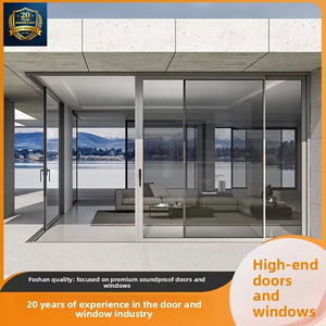 <span class=keywords><strong>Puerta</strong></span> Corredera Moderna de Alta Resistencia con Aislamiento Acústico y Rotura de Puente <span class=keywords><strong>T</strong></span>érmico, Superficie Acabada en Aleación de Aluminio, <span class=keywords><strong>Doble</strong></span> Acristalamiento Templado Hueco - Product Image 1
