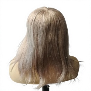 Parrucca da <span class=keywords><strong>donna</strong></span> realistica con base in pelle iniettata, con nodi, base in poliuretano da 0,08 mm, parrucca in capelli Remy Bio-skin, pizzo trasparente - Product Image 3