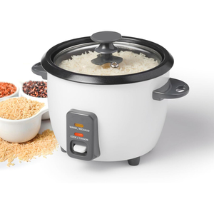 Olla Arrocera Eléctrica Inthetrend de 1.8L con Forma de Tambor, Revestimiento Antiadherente, Función de Mantener Caliente Automática, Vaso Medidor con Palanca para el Hogar - Product Image 1