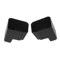 Lot de 2 organiseurs de poche pour portière, boîte de rangement pour Jeep Wrangler JL 2018-2023, accessoires intérieurs, plateau de rangement latéral en plastique pour portière