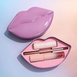 DIY私人标签Cruety免费素食光泽保湿3合1唇彩唇膏制作您自己的礼品唇部套件 - Product Image 4