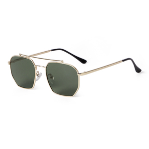 9633 Nouvelles lunettes de soleil de luxe en métal, monture carrée, unisexe, haute qualité, mode, protection UV400, modèle <span class=keywords><strong>vintage</strong></span> de créateur - Product Image 4