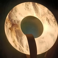 Lustre moderne en cristal nordique avec abat-jour en albâtre, éclairage LED, garantie de 3 ans pour salon, escalier et zones TV