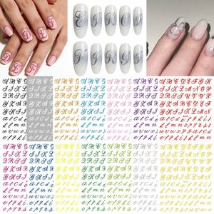Pegatinas de <span class=keywords><strong>Uñas</strong></span> con Letras Blancas y Negras, Adhesivos Autoadhesivos para <span class=keywords><strong>Uñas</strong></span>, Estilo INS, Alfabeto, Suministros para Arte de <span class=keywords><strong>Uñas</strong></span>, para Manicura DIY, Venta al Por Mayor - Product Image 1