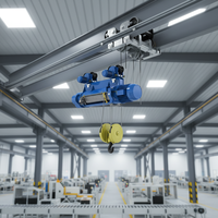 Nouveau palan électrique portable à câble métallique de 15 tonnes avec télécommande, construction métallique, modèle 2026