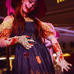 Guantes, Calcetines y Delantal de Sangre para Disfraz de Diablo, Accesorios de Vestuario para Fiesta de Halloween, Casa Embrujada, Ambiente de Terror, Venta al por Mayor - Product Image 4