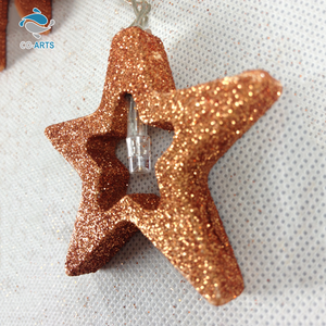 Lumière de vacances en bois en forme d'étoile Bling de conception professionnelle - Product Image 3