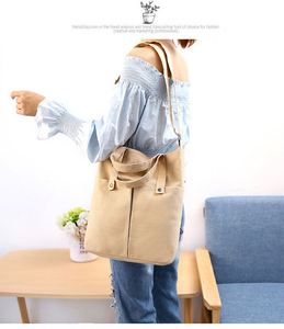 Factory Custom Large Capacity Fashion <b>Canvas</b> <b>Tote</b> Crossbody Shopping Bag, OEM Premium Blank for Heat Transfer Printing - Product Image 2