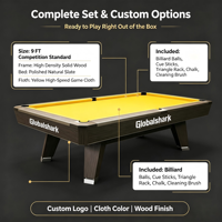 Table de billard de luxe en bois massif, table de billard américaine standard, table de jeu d'intérieur en ardoise massif pour villa, club, bar