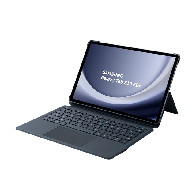 New MOQ 1000PCS Wireless Ultra Thin Integrated S10FE+ PU Leather Keyboard Case 13.1 Inch 78 Keys Touchpad Pen Holder for