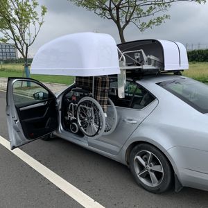 Dispositif de rangement pour fauteuil roulant sur le <span class=keywords><strong>toit</strong></span> de la voiture, boîte de rangement <span class=keywords><strong>pliable</strong></span> pour fauteuil roulant sur le <span class=keywords><strong>toit</strong></span> pour les personnes handicapées - Product Image 4