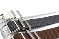 Bracelet de montre Perlon Premium 18mm 20mm 22mm 33 couleurs, bracelet de montre en Nylon avec logo gravé personnalisé