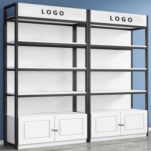 Étagère de présentation <span class=keywords><strong>l</strong></span>égère en bois à plusieurs niveaux, à un seul côté, pour salons de beauté, magasins d'animaux, cosmétiques et présentoirs pour animaux de compagnie - Product Image 3