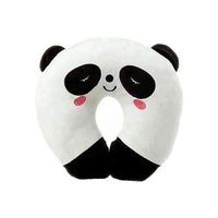 Oreiller de voyage portable en U en mousse à mémoire de forme douce, motif chat de dessin animé, vente en gros