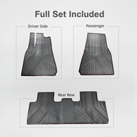 Tapis de voiture en caoutchouc imperméable pour Tesla Model Y, ensemble complet, protection contre les intempéries, bordure 3D étendue, épaisseur 5-10 mm, 2025 ARTES