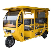 Yolcu elektrikli otomatik çekçek tuk tuk bajaj taksi bajaj oto taksi üç tekerlekli bisiklet