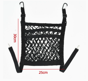 Organisateur de <span class=keywords><strong>voiture</strong></span> portable avec filet de rangement en maille et poches, barrière pour <span class=keywords><strong>chien</strong></span> entre les sièges des voitures - Product Image 6