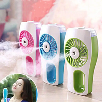 Mini ventilateur portatif usb de brumisation d'air frais refroidisseur de glace avec humidificateur support de brouillard mini ventilateur de pulvérisation d'eau ventilateur de support d'humidificateur