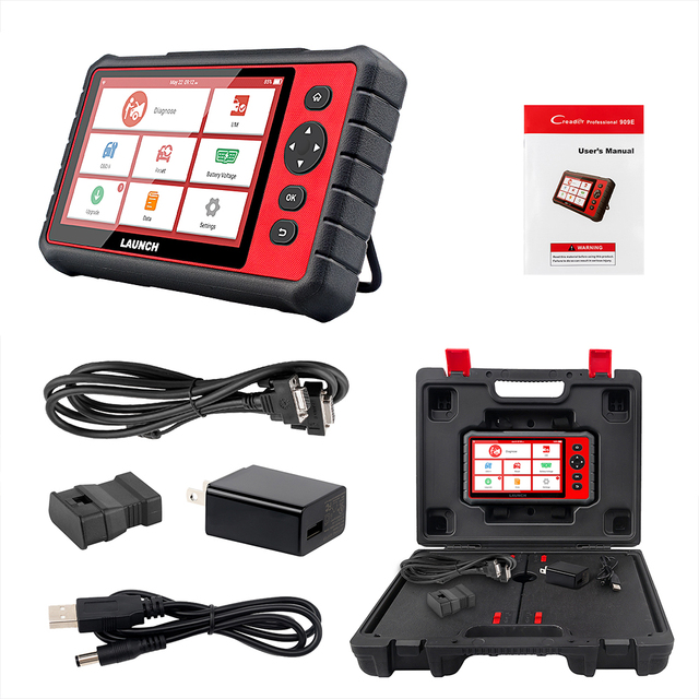 Automotive Diagnostic Tool OBD2 Autoscanner Full Systems TPMS AF Oil IMMO 26 Reset OBDII Code Reader Update LAUNCH X431 CRP909E