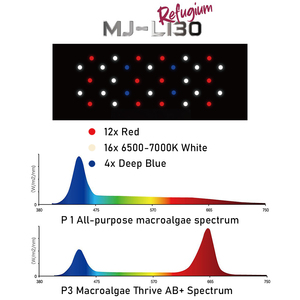 Saut MJ-L130 eau salée et Refugium 30W Full Spectrum LED Aquarium Reef Light pour <span class=keywords><strong>Nano</strong></span> Fish Tank - Product Image 5