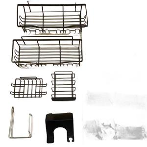 2024 GQK, estante de jabón montado en la pared sin perforaciones de diseño moderno de alta calidad para baño, estante de almacenamiento de artículos de tocador de esquina - Product Image 1