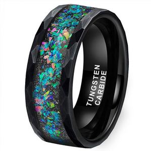 Trendy High Quality Custom Waterproof Jewelry Twist Low Moq Men's Wholesale <b>Black</b> and Gold <b>Tungsten</b> Carbide <b>Rings</b> for Men - Product Image 1