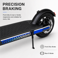 Trottinette électrique pliable à moteur 350W, suspension avant, frein à disque électronique double, idéale pour les trajets quotidiens en ville pour adultes - Vente Flash