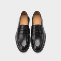 Chaussures en cuir pleine fleur pour hommes, collection automne 2025 – Mocassins polyvalents à enfiler en cuir véritable, semelle plate, respirants et antidérapants