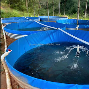 Lona de lona de PVC 610GSM ecológica, Material impermeable Popular para estanques de acuicultura de peces flexibles, <span class=keywords><strong>piscinas</strong></span> para niños - Product Image 5