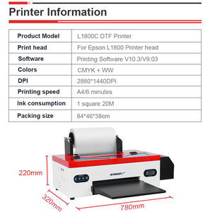 Colorsun A3 L1800 DTF Printer High Quality A3 DTF Printer <b>Printing</b> <b>Machine</b> 30CM for Clothes - Product Image 3